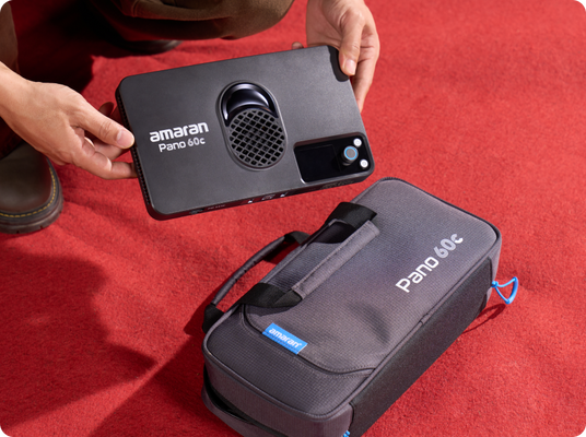 amaran Pano 60c LED panel, compact and portable